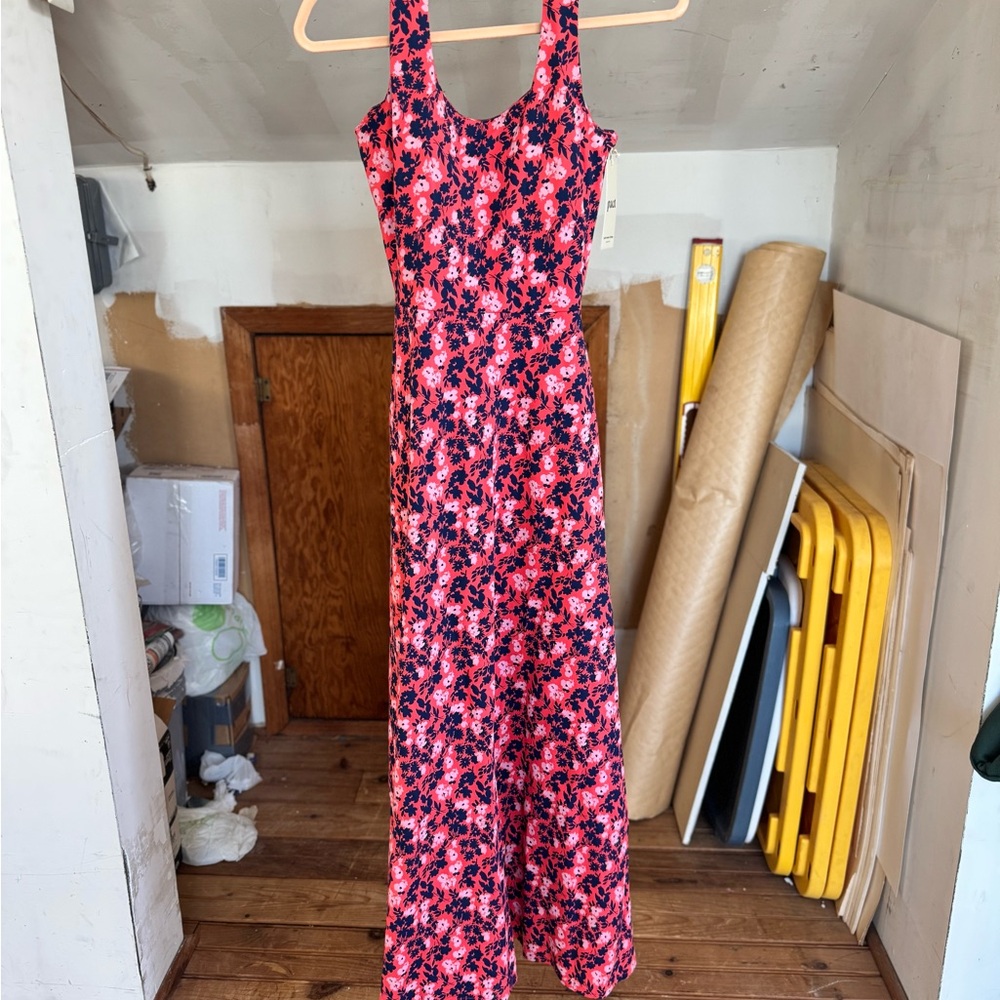 Pact Summer Halter Fit & Flare Dress NWT Sold Out Size S